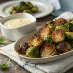 Crispy Brussels Sprouts with Dijon Aioli