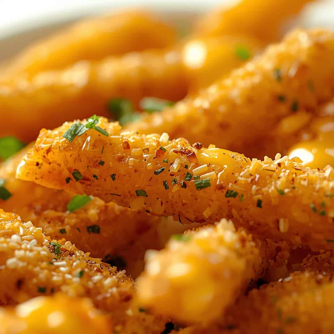 Crispy Cheddar Pickle Fries