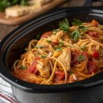 Crockpot Chicken Spaghetti