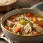 Crockpot Turkey Rice Soup