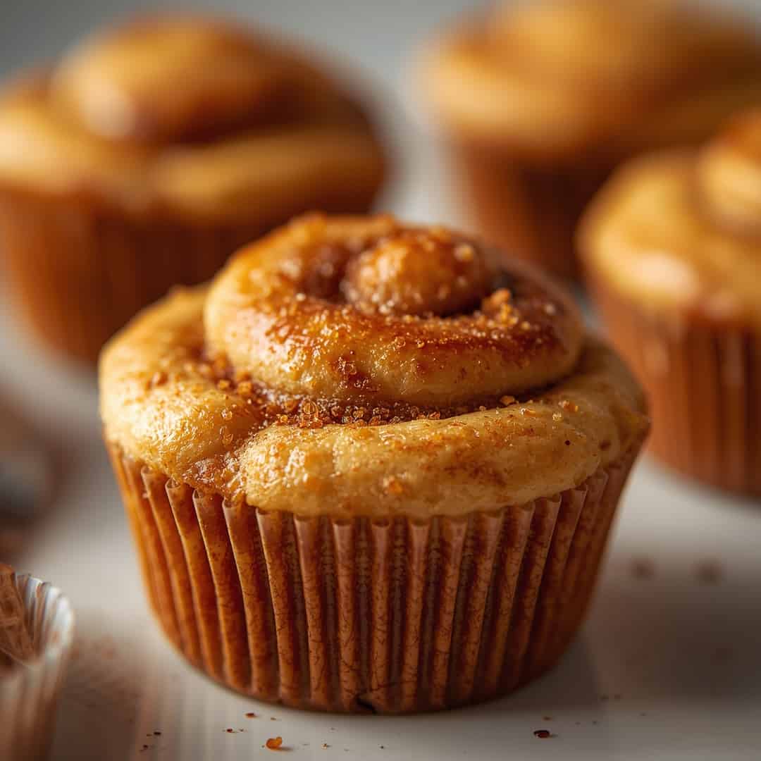 Easy Cinnamon Roll Protein Muffins