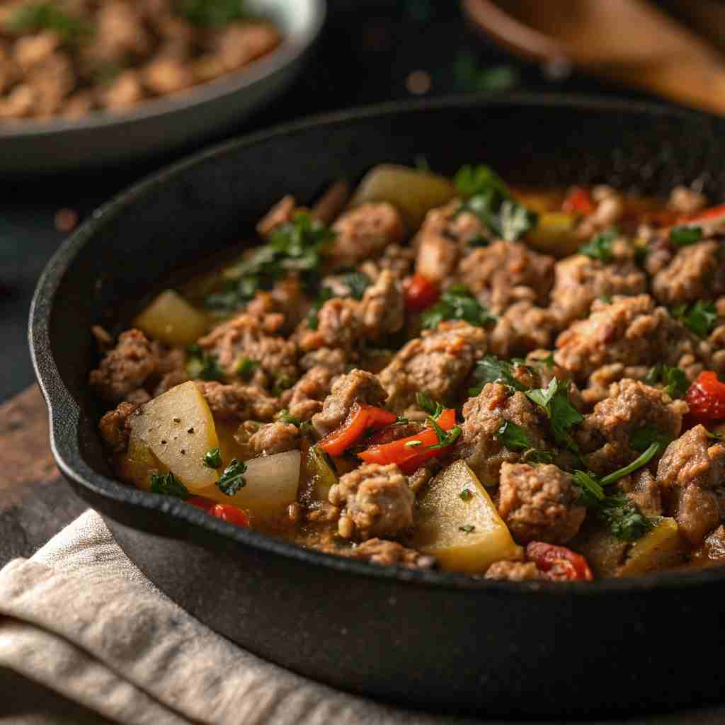 Garlic Butter Ground Turkey Skillet - Healthy 20-Minute Meal 1 Garlic Butter Ground Turkey Skillet