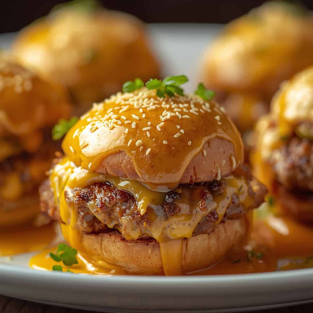 Garlic Parmesan Cheeseburger Bombs