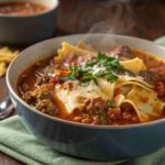 Ground Beef Lasagna Soup