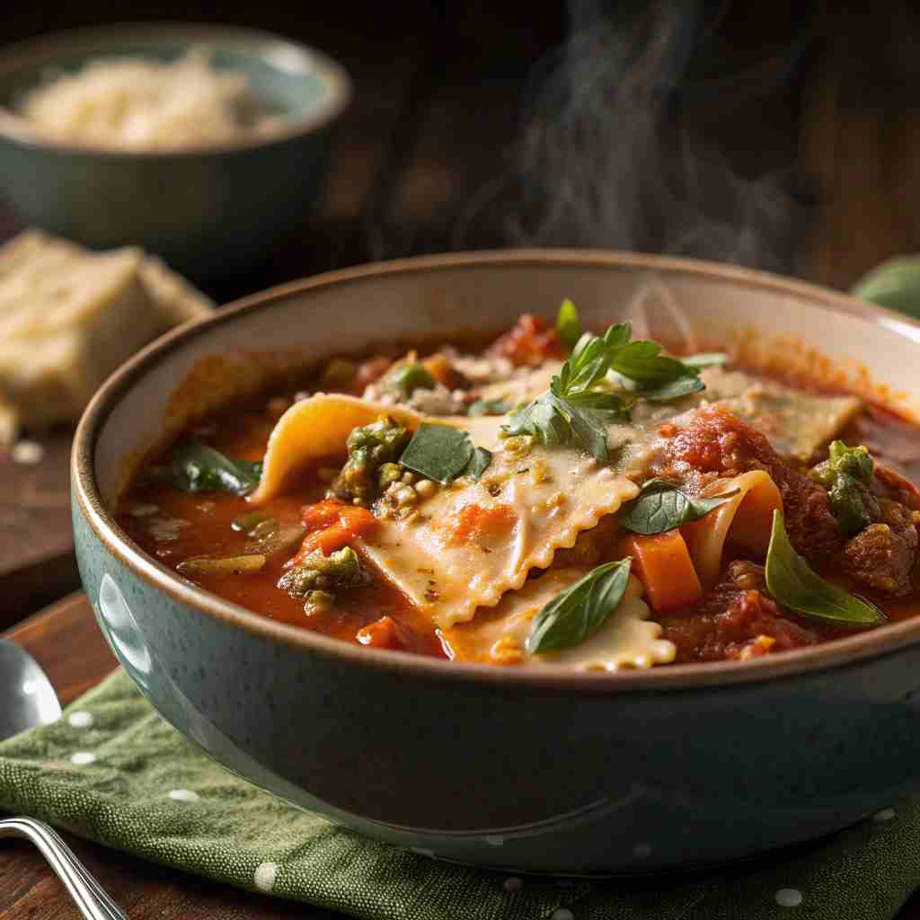 Healthy Lasagna Soup
