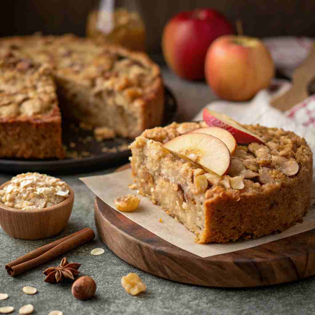 Healthy Oatmeal Apple Cake