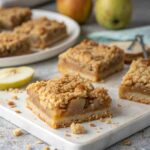 Healthy Pear Crumble Bars