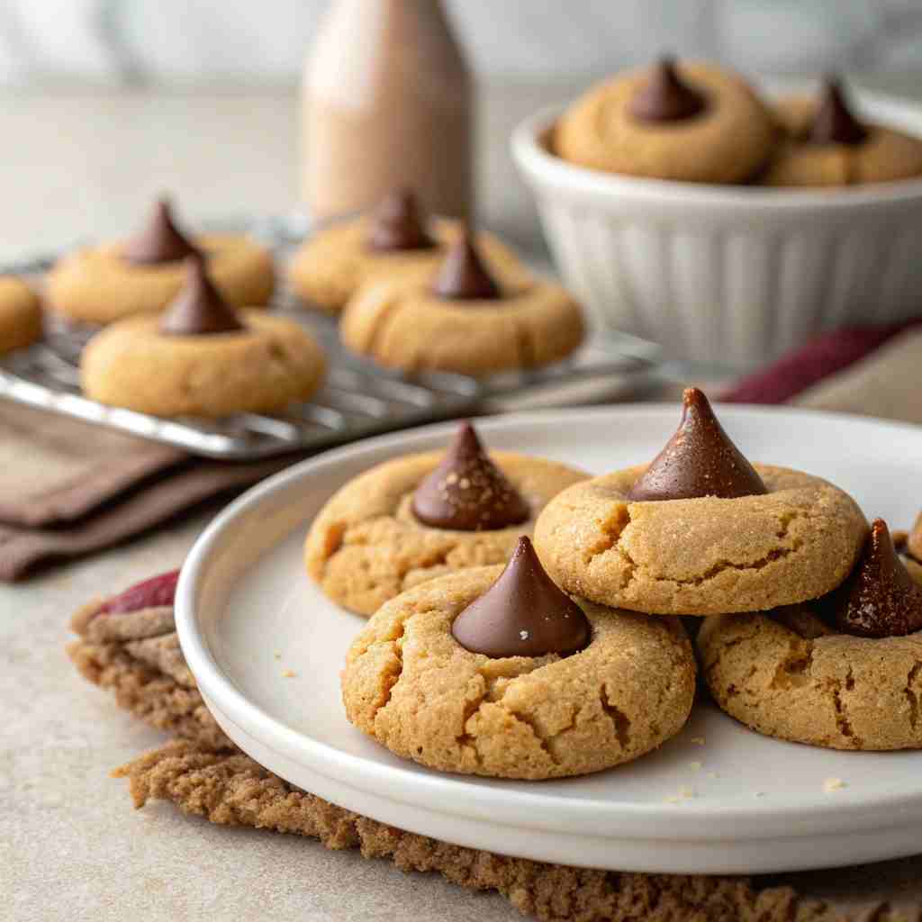 High Altitude Peanut Butter Blossom Cookies