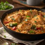 High Protein Creamy Cajun Chicken Rice