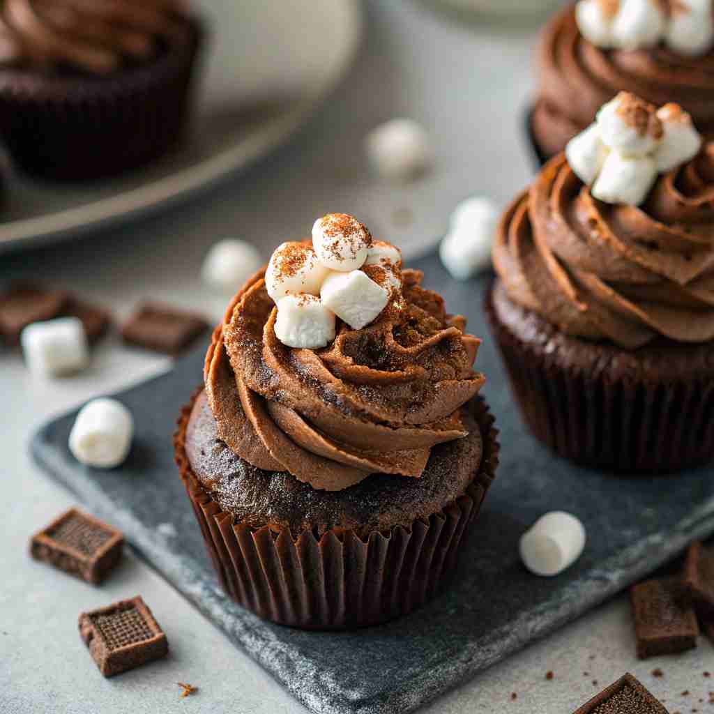 Hot Chocolate Cupcakes