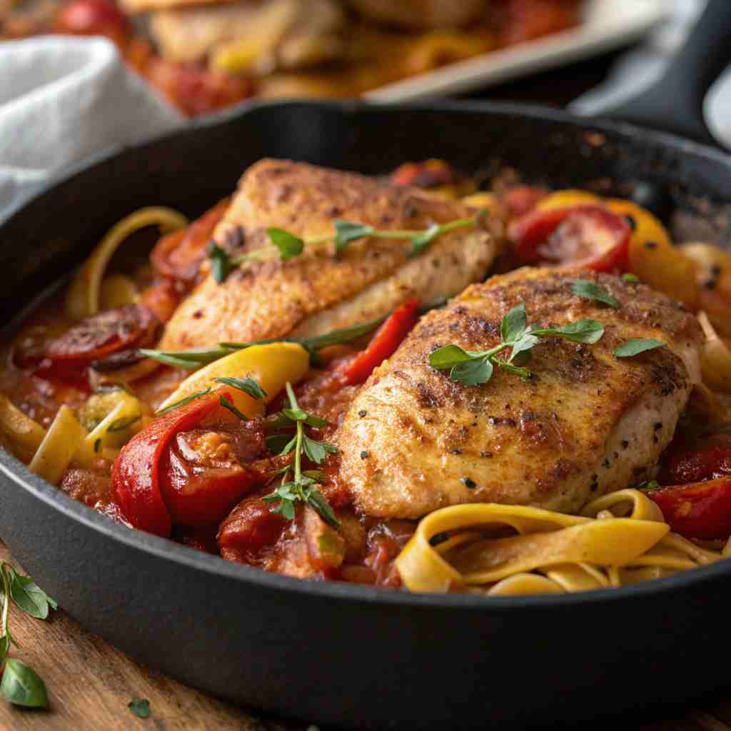Italian Chicken Dinner - One-Pan Tuscan Recipe 1 Italian Chicken Dinner - One-Pan Tuscan Recipe