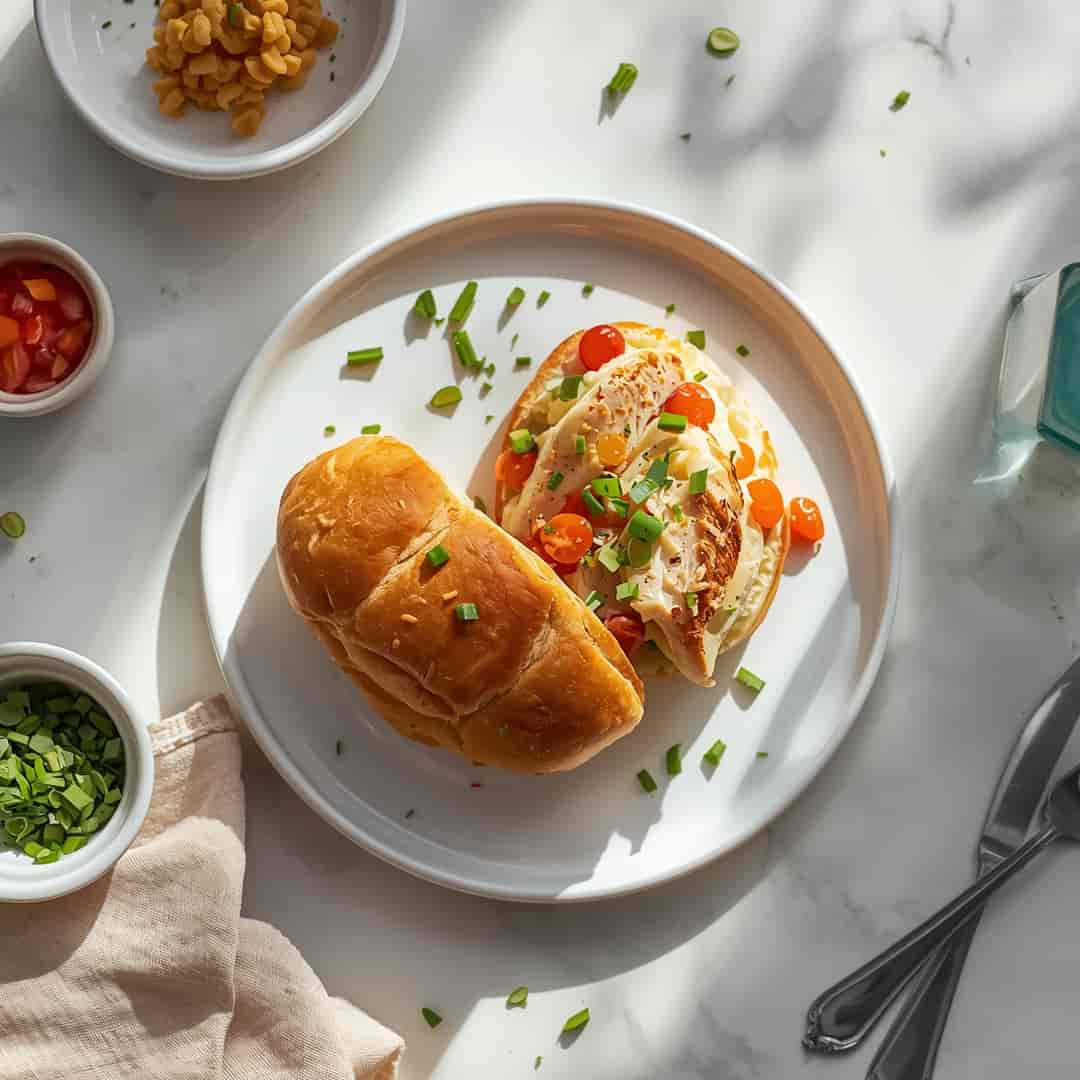 LOW CARB CHICKEN CLUB SANDWICH