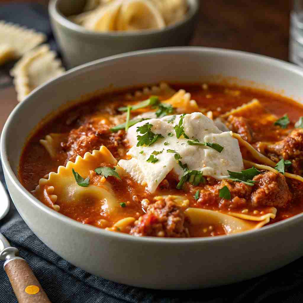 Lasagna Soup with Ricotta