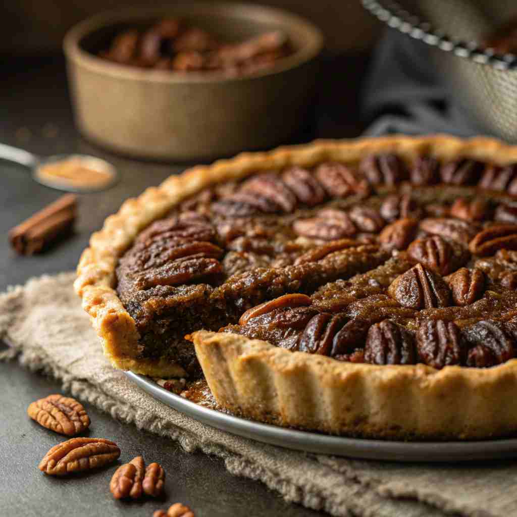 Maple Bourbon Pecan Pie