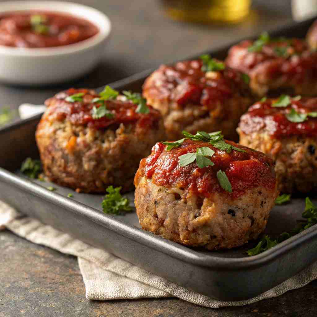 Mini Turkey Meatloaves - Individual Portion Meatloaf 1 Mini Turkey Meatloaves