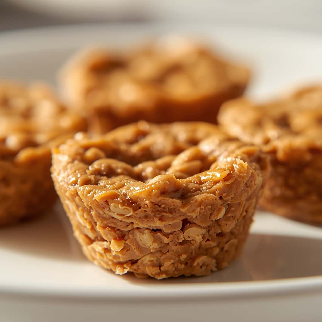 No Bake Peanut Butter Oat Cups