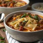 One Pot Lasagna Soup