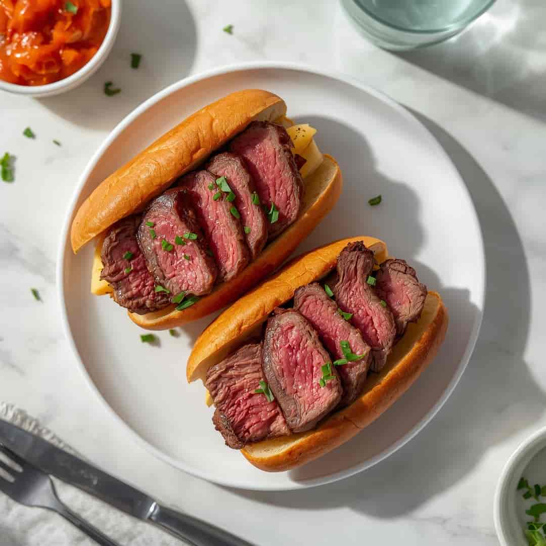 Prime Rib Steak Sandwiches 2 Prime Rib Steak Sandwiches