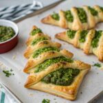 Puff Pastry Pesto Trees