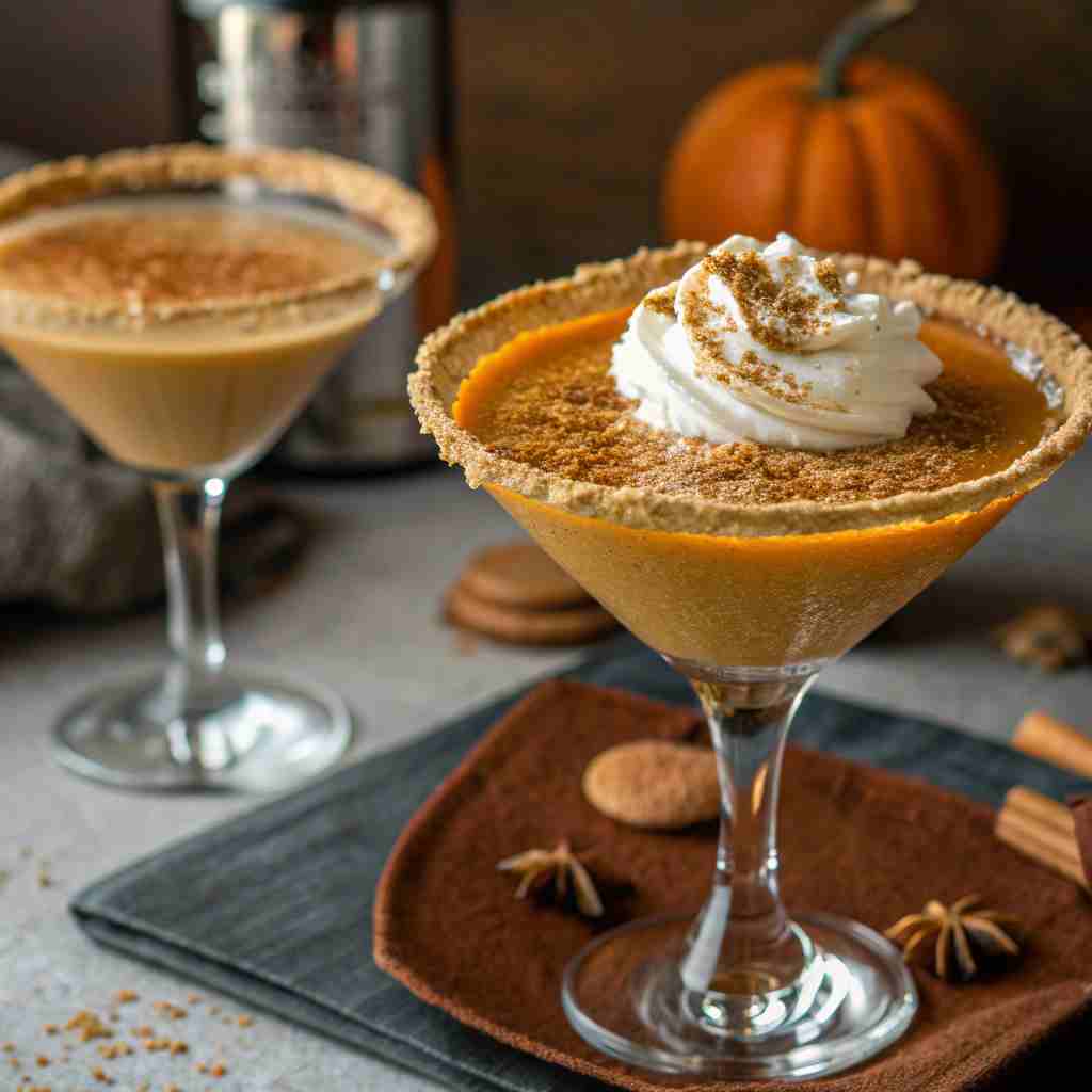 Pumpkin Pie Martini - Fall Dessert Cocktail Recipe 1 Pumpkin Pie Martini