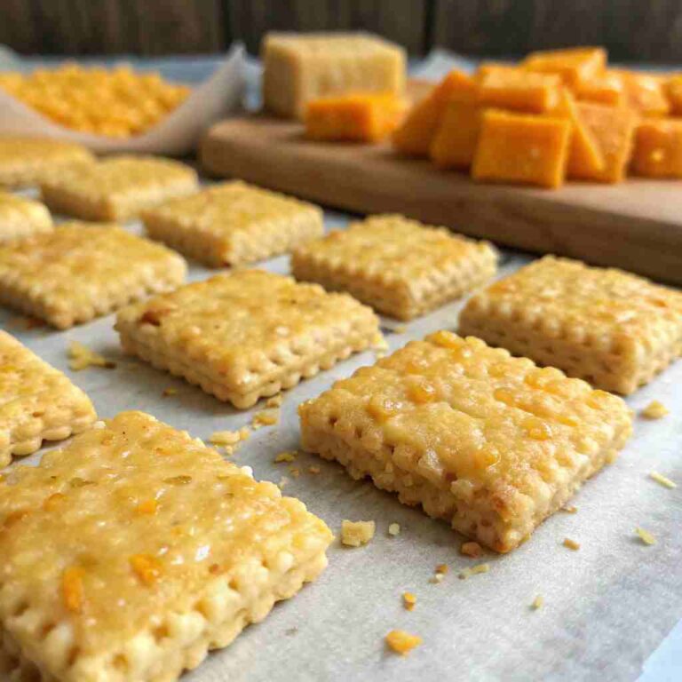 Rice Krispie Cheddar Crackers - Crispy Cheese Snack