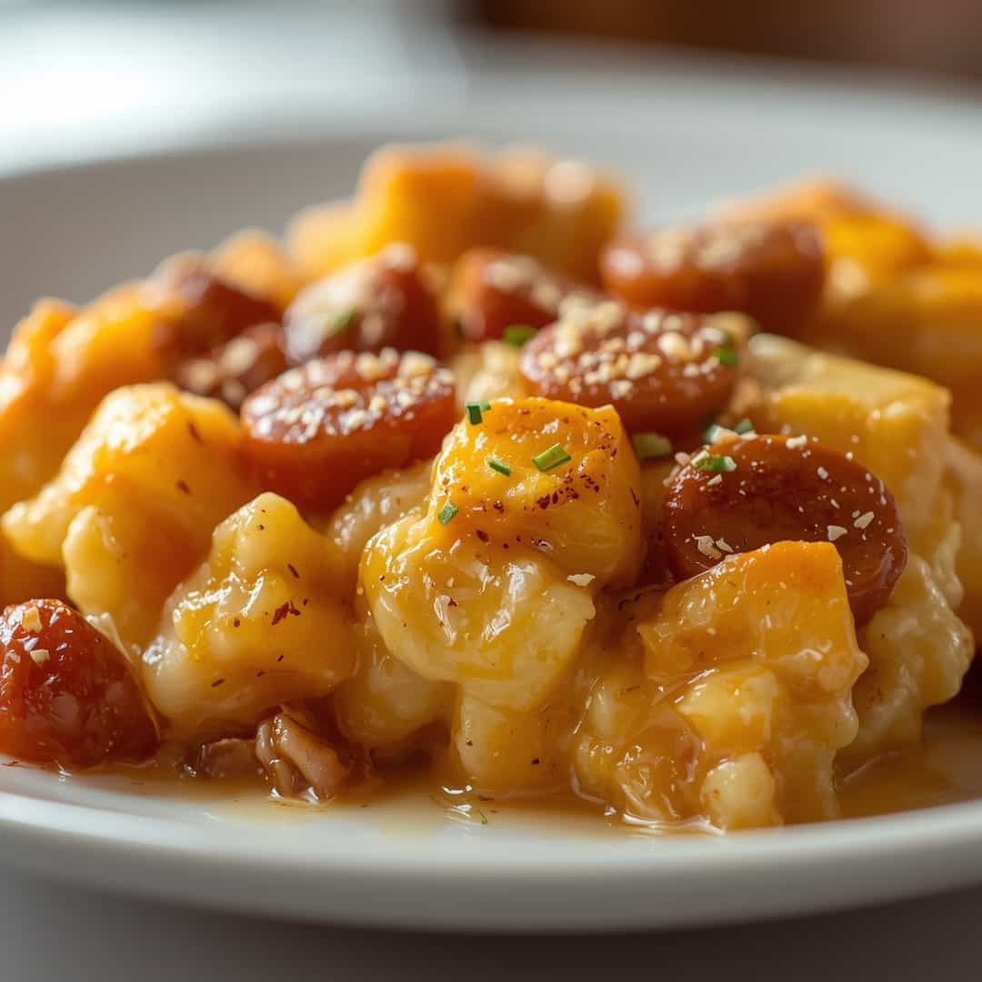 Sausage Hash Brown Breakfast Casserole