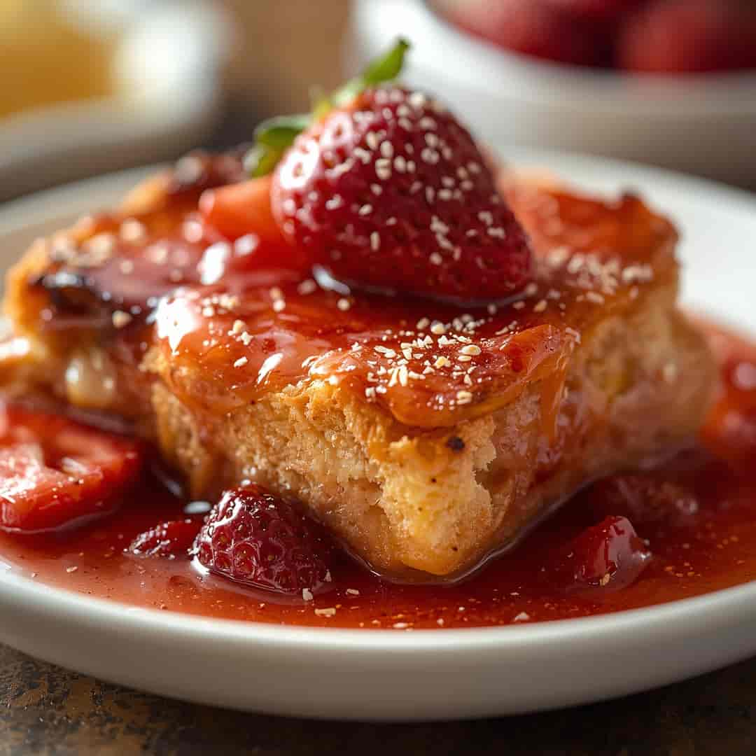Slow Cooker Strawberry French Toast Casserole