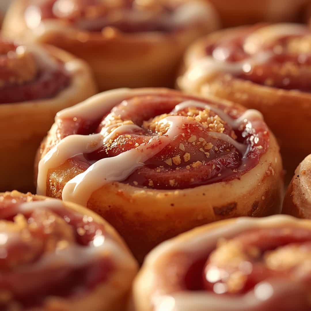 Strawberry Cheesecake Cinnabon Rolls