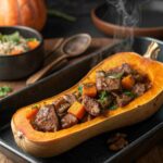 Stuffed Butternut Squash with Beef