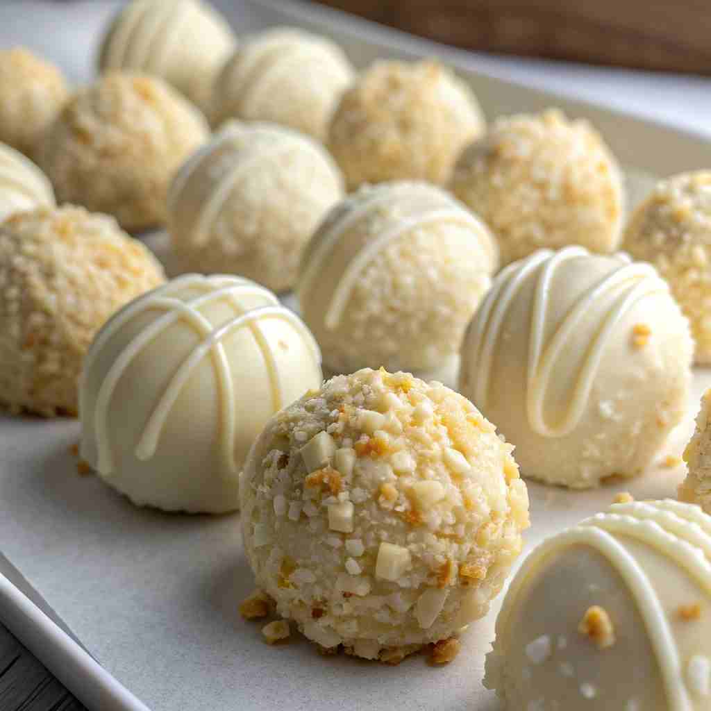 White Chocolate Rice Krispie Balls - Easy No-Bake Treats 1 White Chocolate Rice Krispie Balls