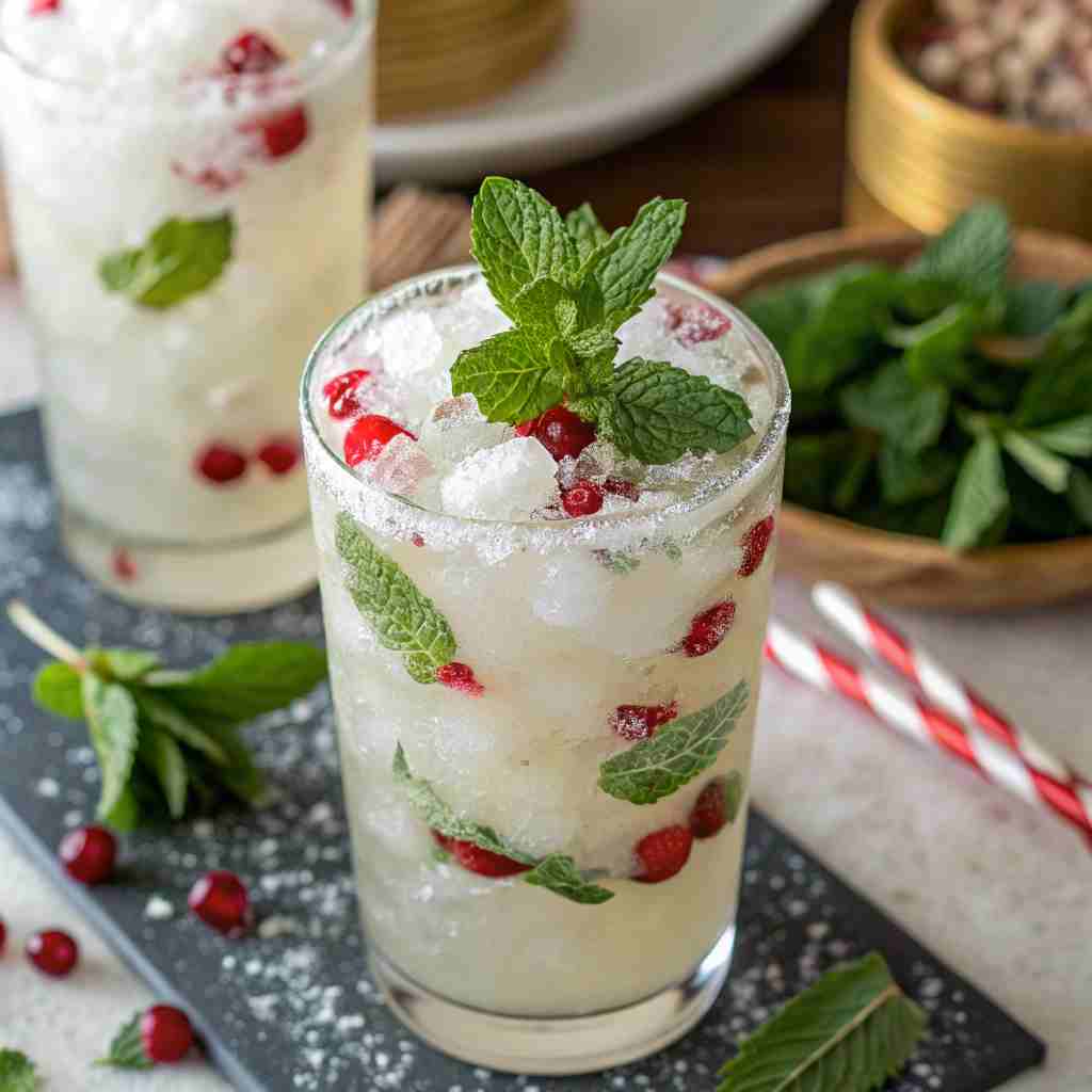White Christmas Mojitos