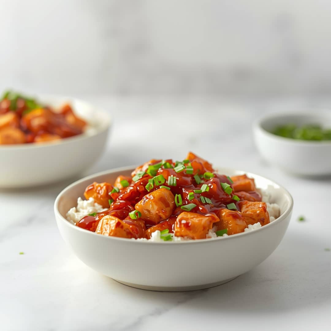 BBQ Chicken Cottage Cheese Bowl