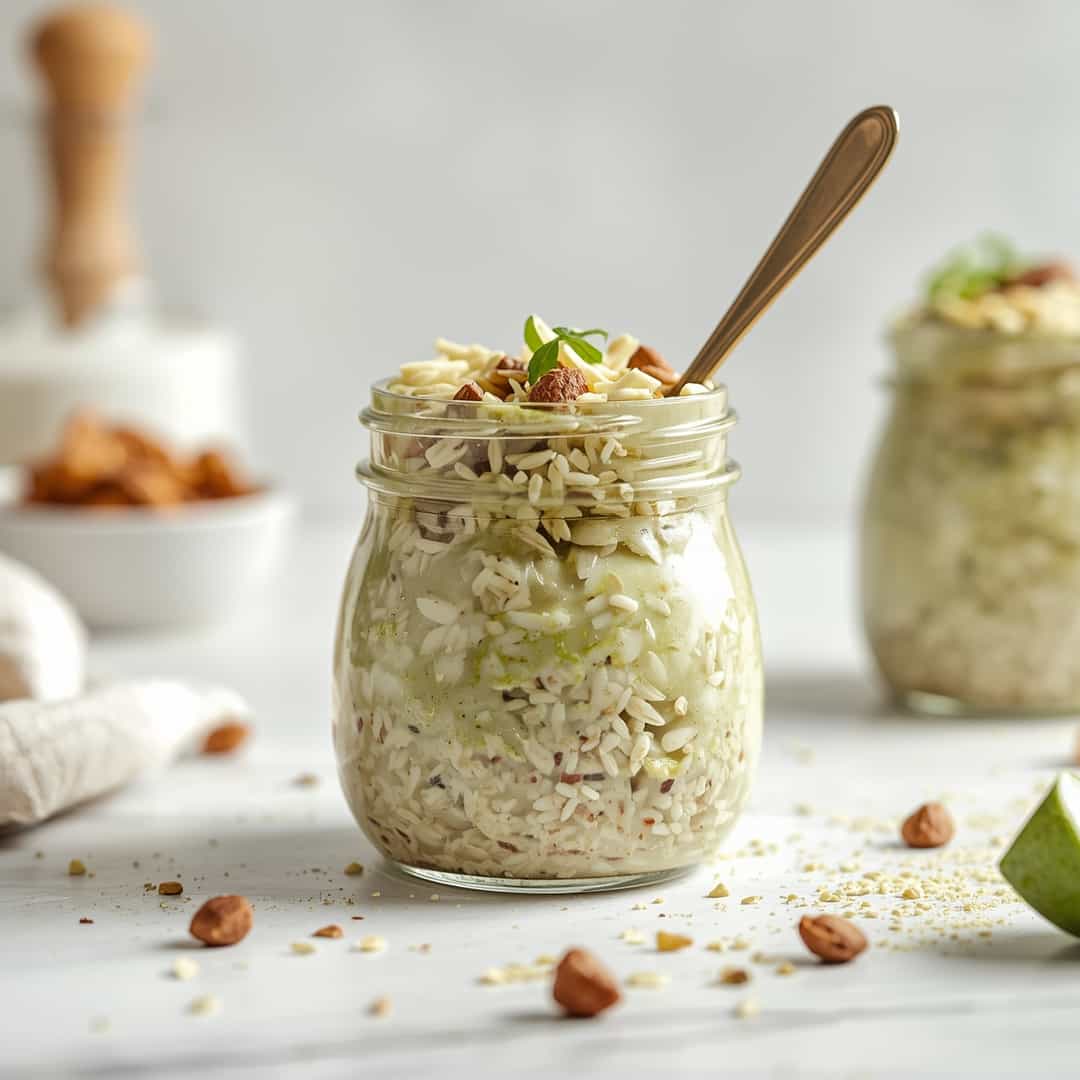 BEST Matcha Overnight Oats 2 BEST Matcha Overnight Oats