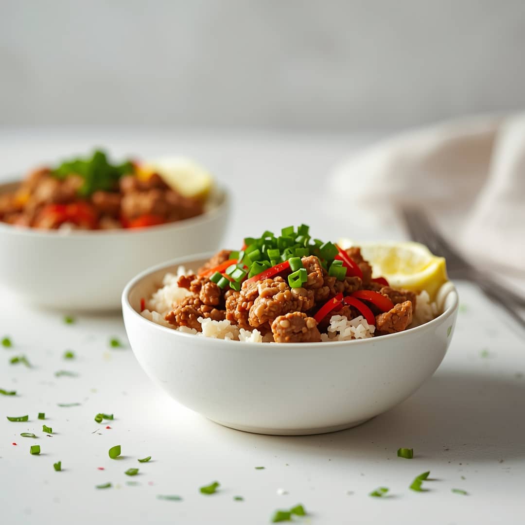 Bang Bang Ground Turkey Rice Bowls