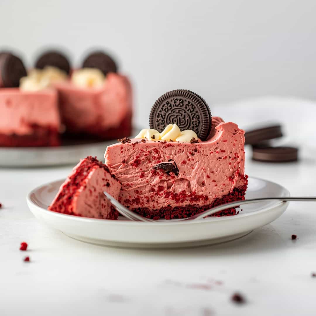 Best Red Velvet Oreo Cheesecake