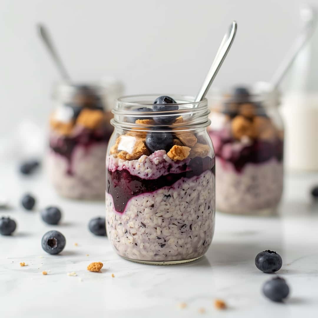 Blueberry Pie Overnight Oats