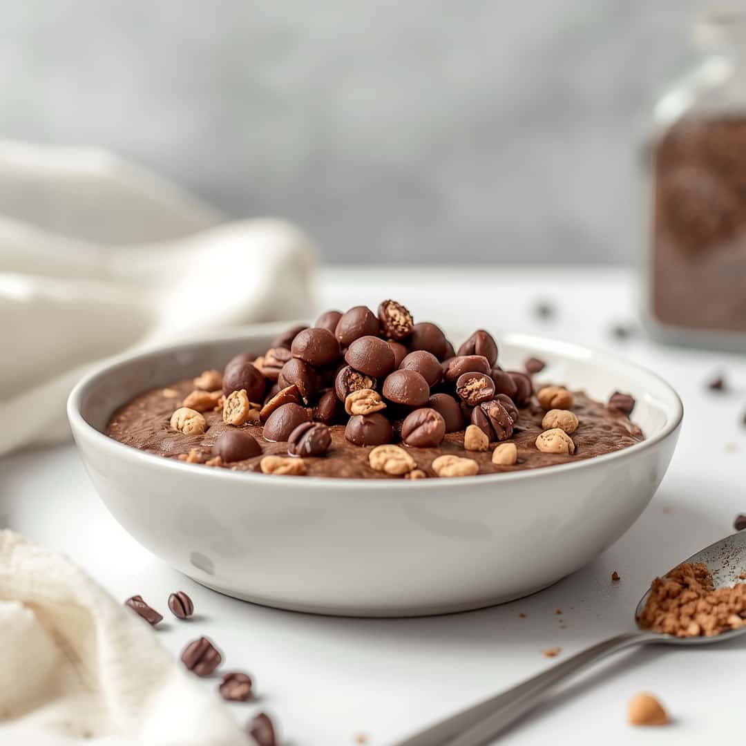 Brownie Batter Chocolate Protein Oats
