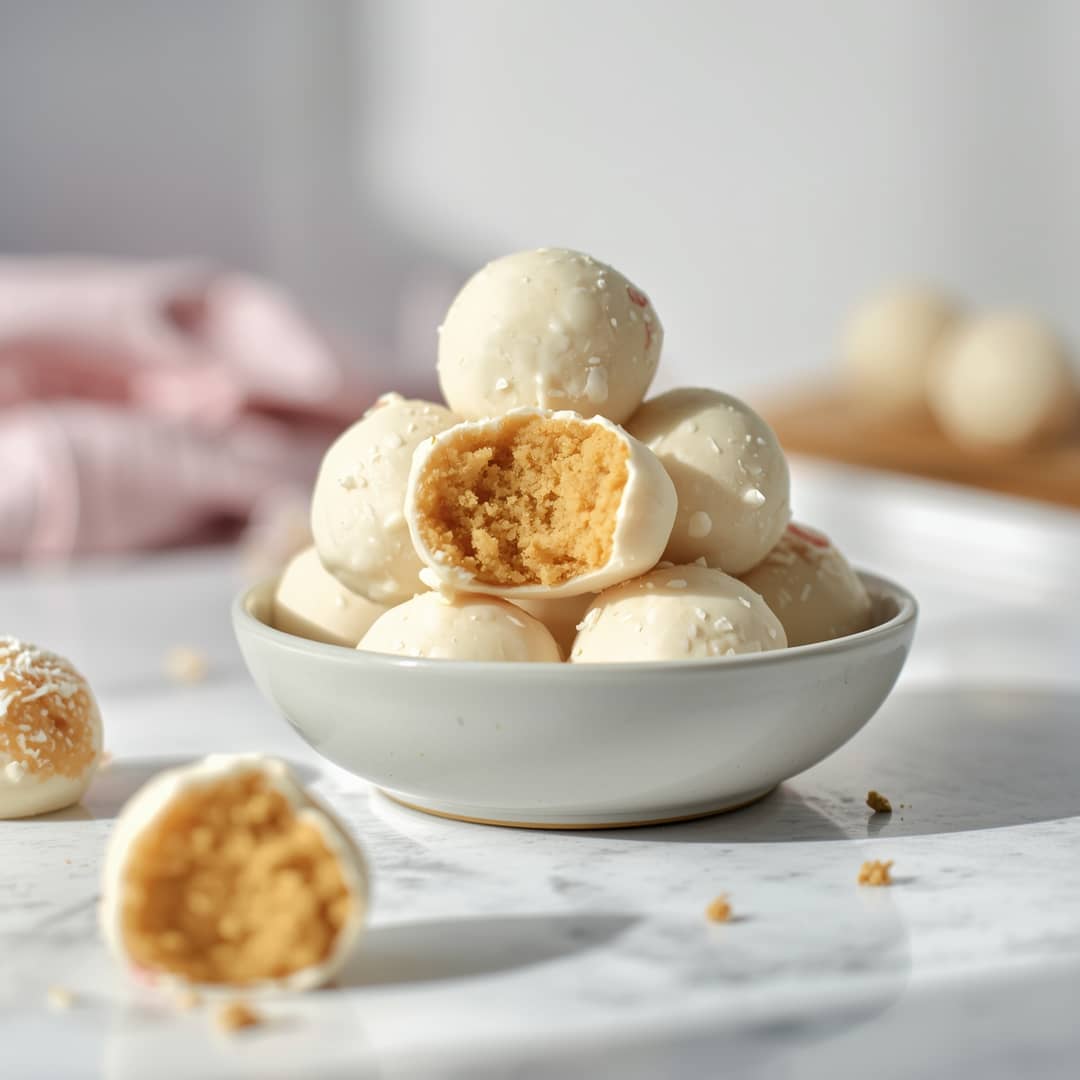 Cake Batter Protein Balls