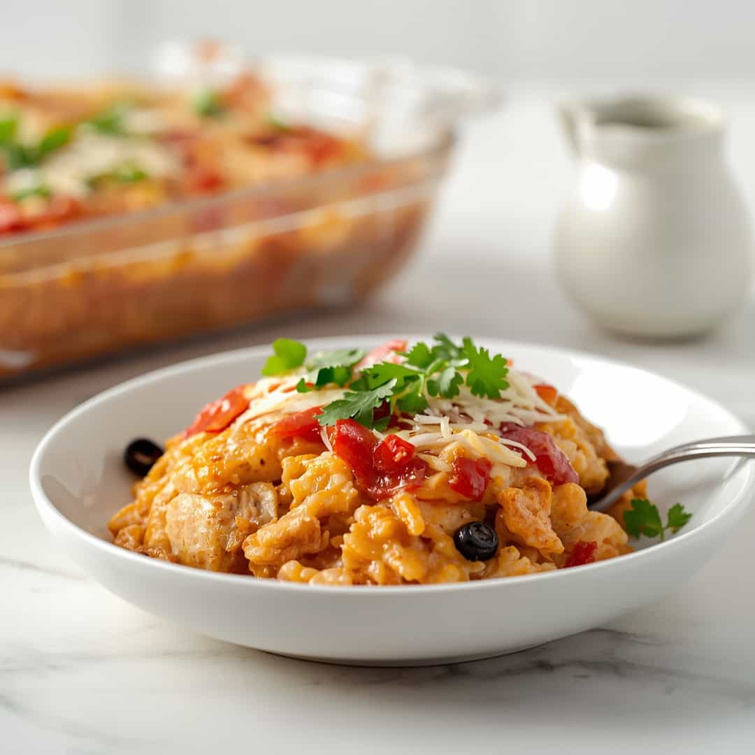 Chicken Enchilada Rice Casserole Recipe 2 Chicken Enchilada Rice Casserole Recipe