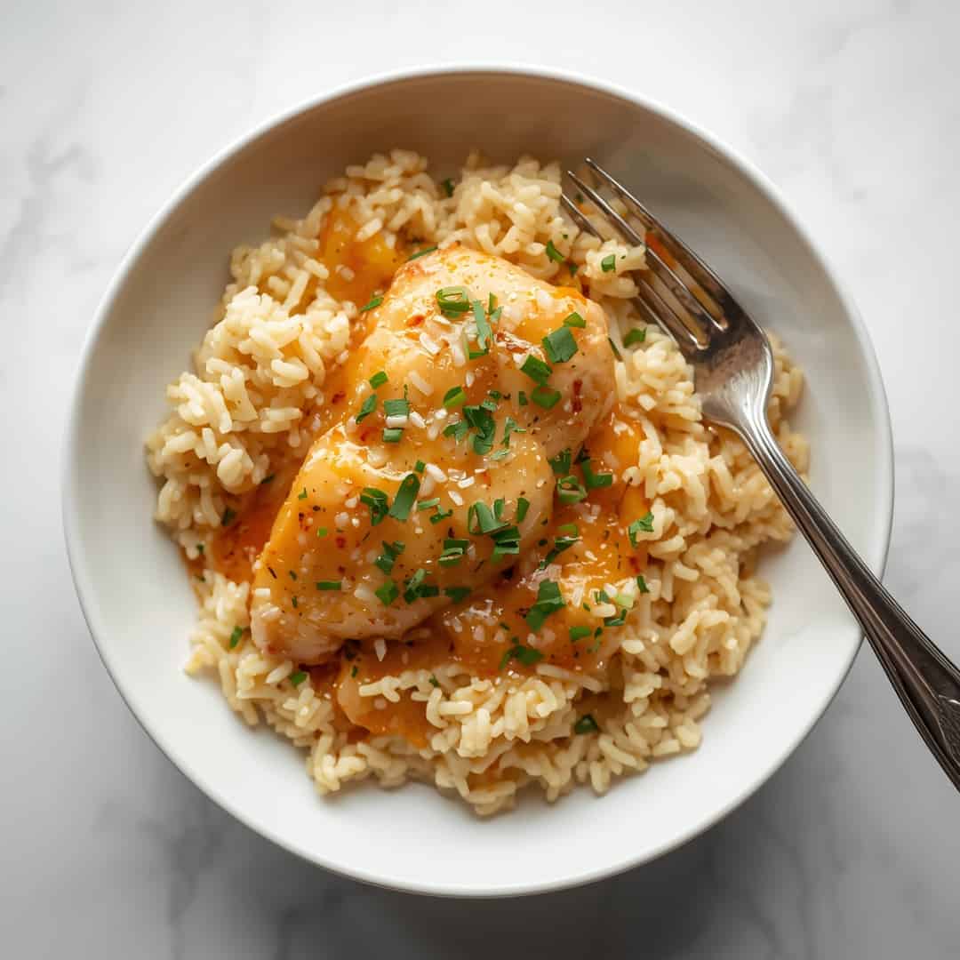 Chicken Scampi Garlic Parmesan Rice