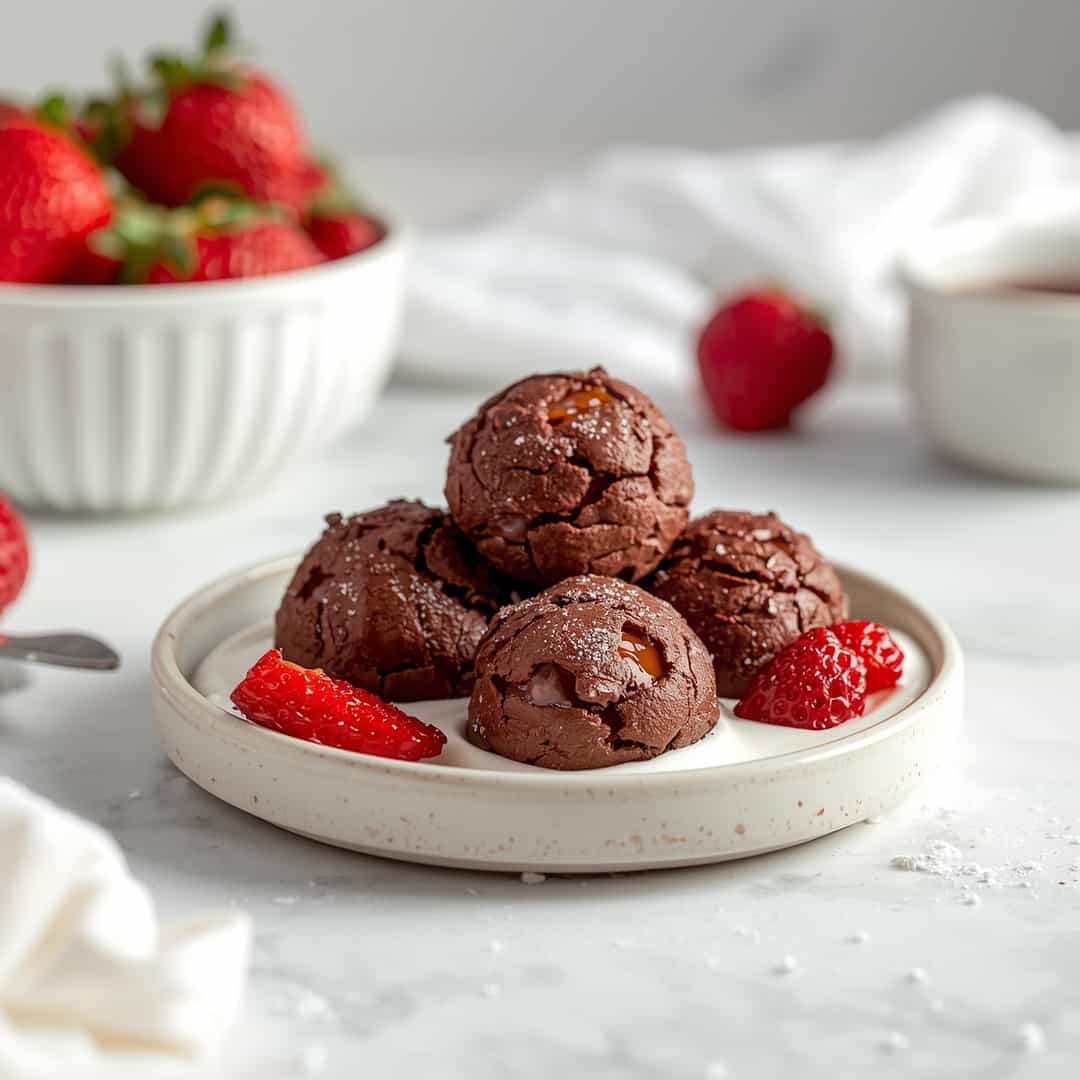 Chocolate Strawberry Yogurt Clusters