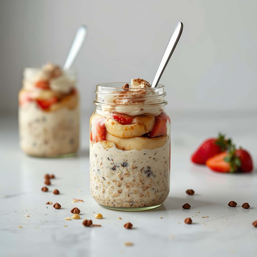 Cinnamon Roll Overnight Oats