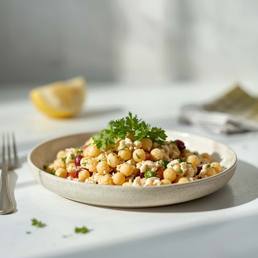 Cottage Cheese Chickpea Salad