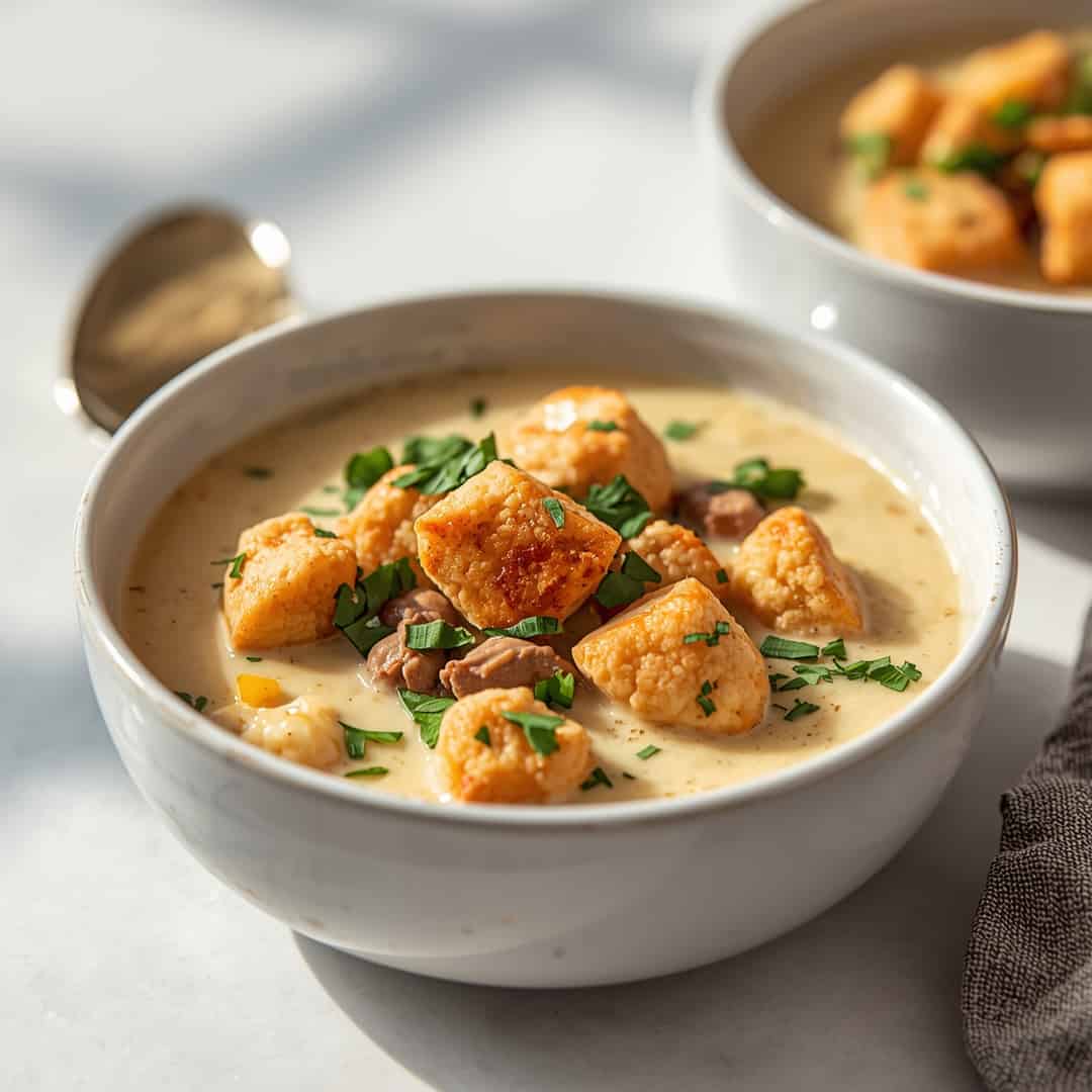 Cozy Creamy Cauliflower Sausage Soup