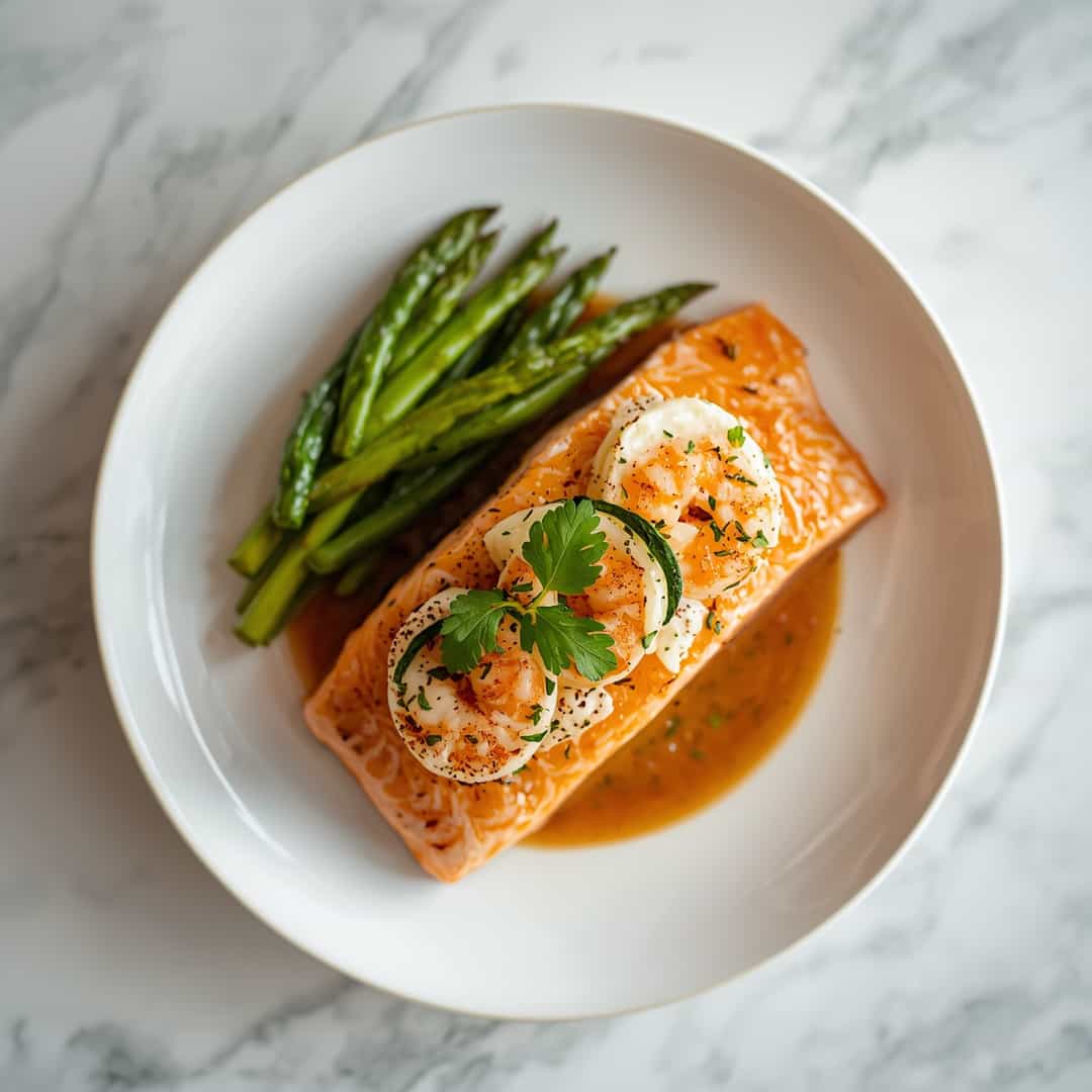 Crab and Shrimp Stuffed Salmon