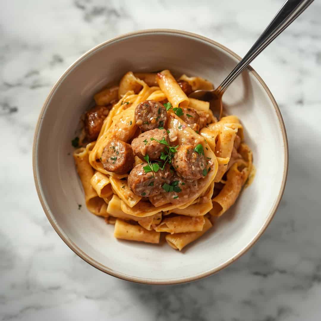 Creamy Cajun Sausage Pasta