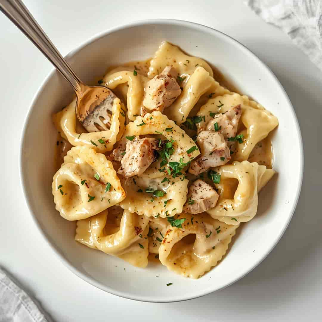 Creamy Garlic Parmesan Chicken Tortellini