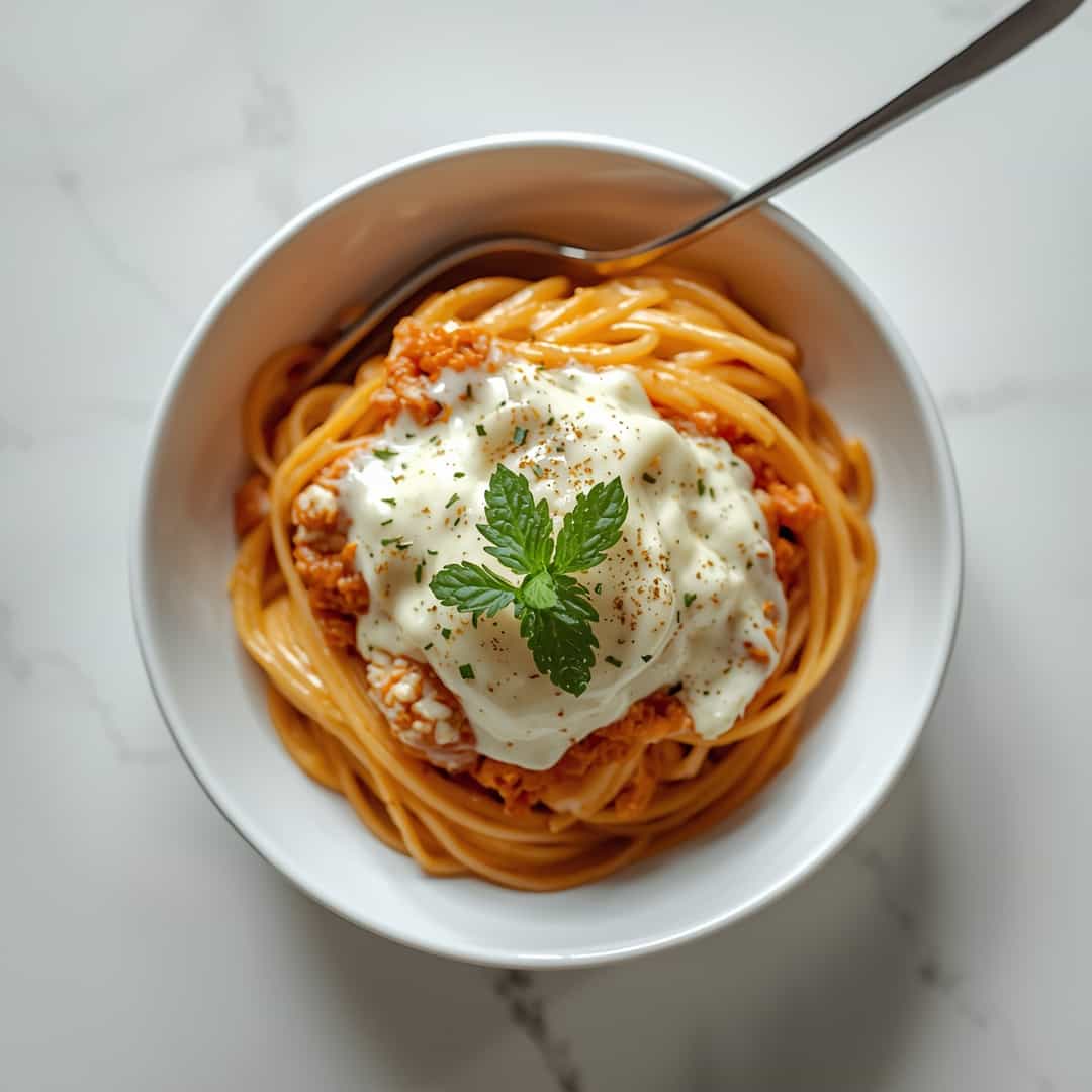 Creamy Southern Spaghetti Bake