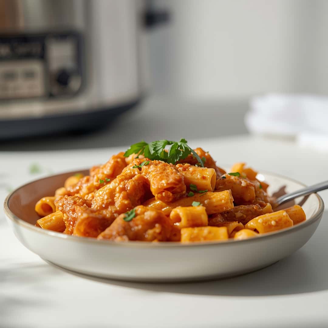 Crock Pot Buffalo Chicken Pasta