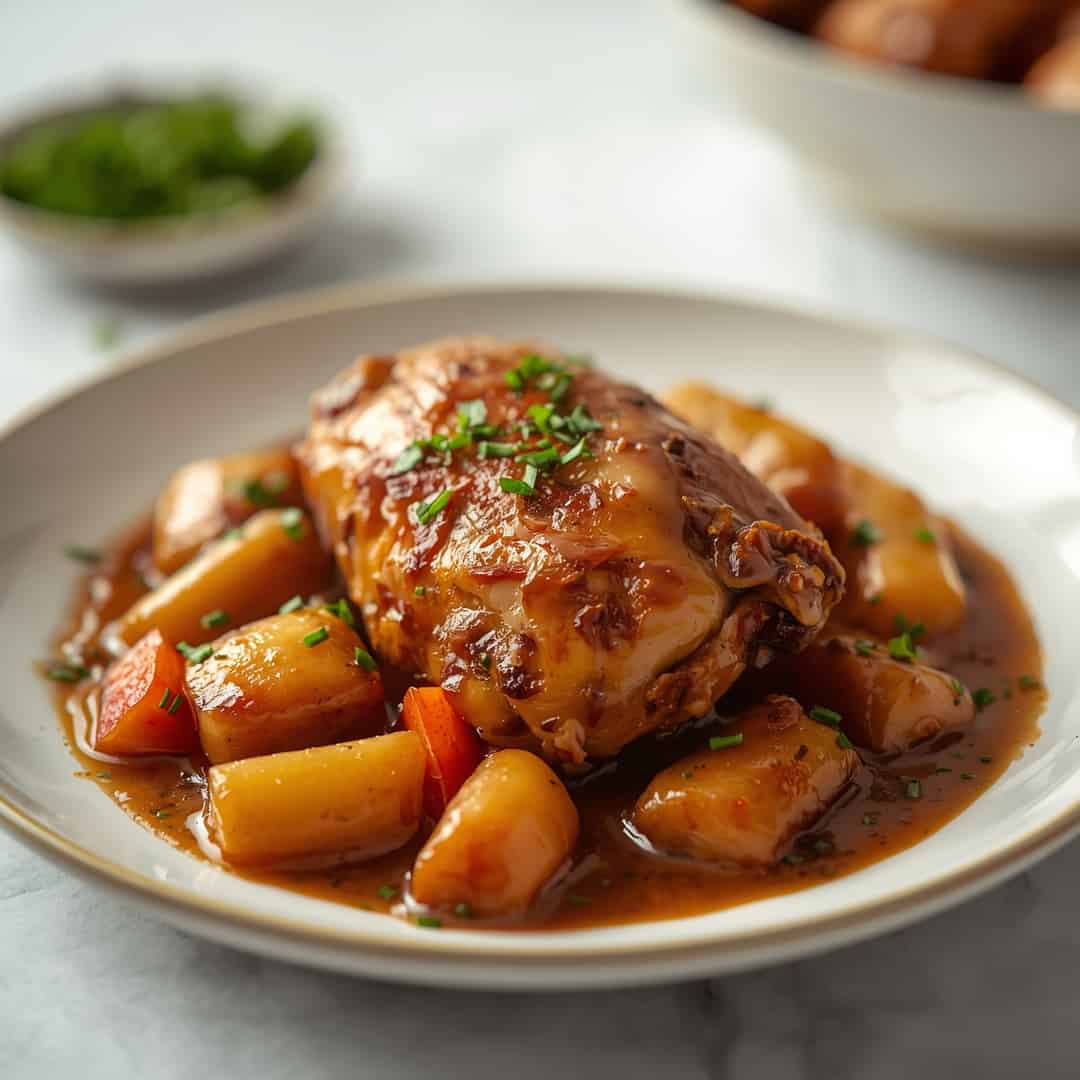 Crockpot Chicken Thigh Pot Roast 2 Crockpot Chicken Thigh Pot Roast